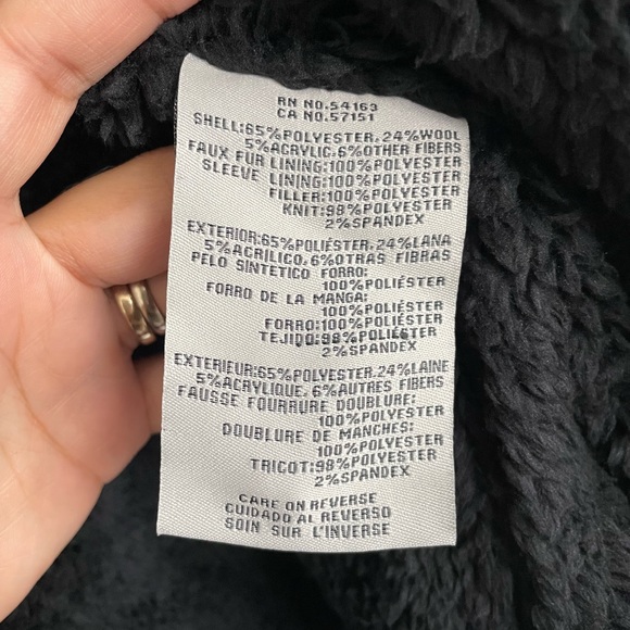 NWT!!! LEVI’S Men’s Lined Wool Coat. Navy. XXL - Picture 5 of 6